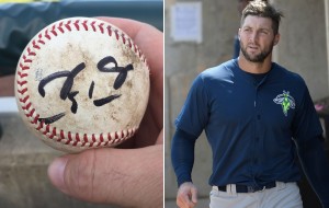 Tim Tebow's Bad Throw Becomes Souvenir For Fan He Hit In The Groin