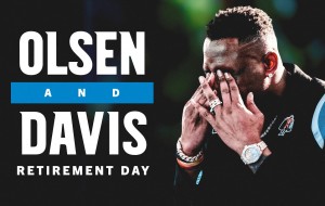 Behind-the-scenes of Greg Olsen and Thomas Davis' retirement ceremony at Bank of America Stadium