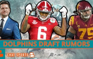 Miami Dolphins Draft Rumors Today: Trade Up From Pick #18? Draft DeVonta Smith & Alijah Vera-Tucker?