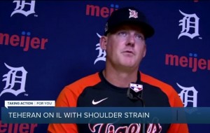 Tigers place Julio Teheran on IL with shoulder strain