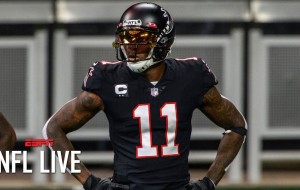 Reacting to Julio Jones saying 'I'm outta there' on live TV | NFL Live